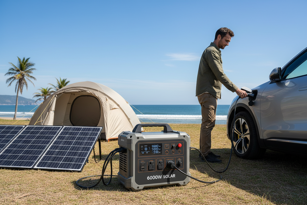 Add the power station available in this link: https://www.alibaba.com/product-detail/Portable-6000W-Solar-Power-Station-for_1601165681892.html. Focus on it since that is the main product being sold.